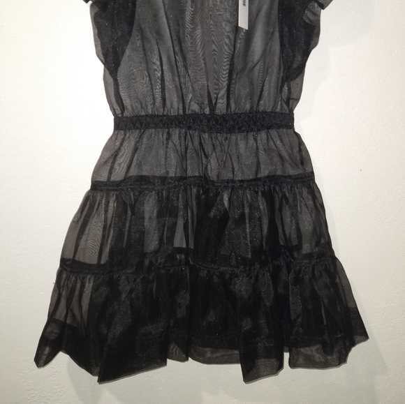 NWT JONATHAN SIMKHAI Monique Sheer Mini Dress - Picture 11 of 12